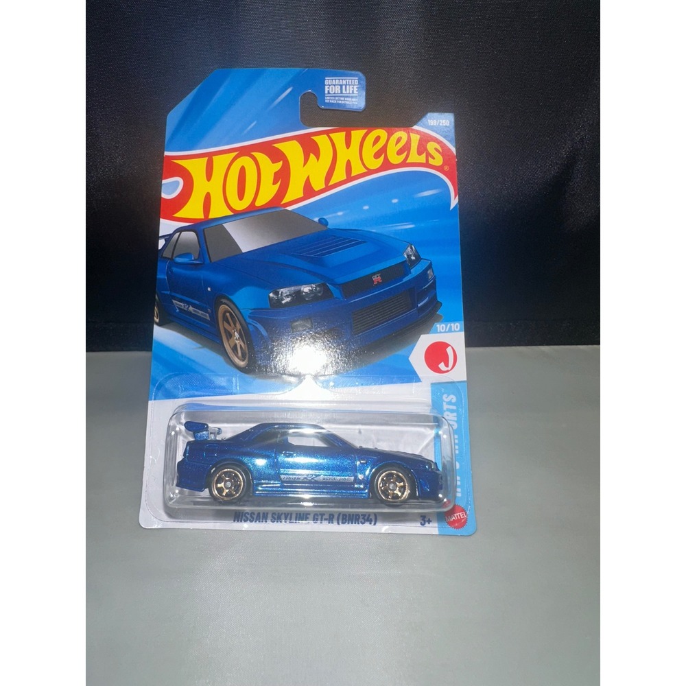 Hot Wheels Nissan Skyline GT-R BNR34 Blue HW J-Imports 199/250 2024 Diecast Car - Picture 2 of 5